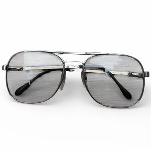 Vintage Retro LUXOTICCA 1041 Silver Pilot Metal Sunglasses Eyeglasses Frames